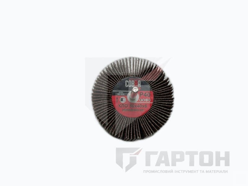 Фото Круг пелюстковий радіальний КЛО 80х40х6 Р-40 COBRA 21557 №1