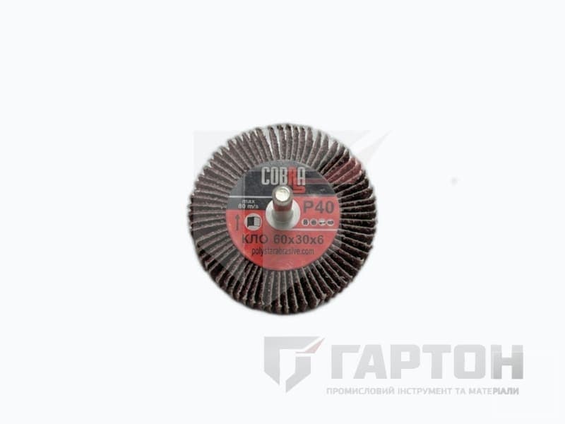 Фото Круг пелюстковий радіальний КЛО 60х30х6 Р-40 COBRA 21555 №1