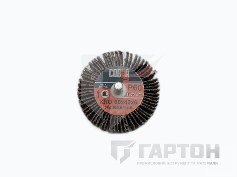 Фото Круг пелюстковий радіальний КЛО 60х40х6 Р-60 COBRA 21571 №1